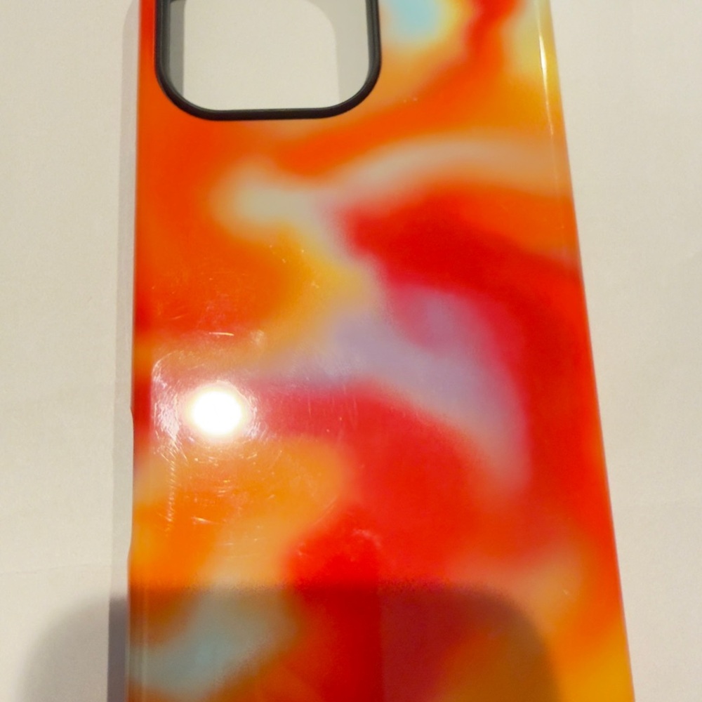 Vibrant Orange and Red Phone Case for 16PM